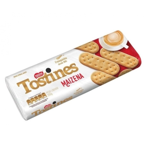 Biscoito Maizena Nestle Tostines - Pacote 200g